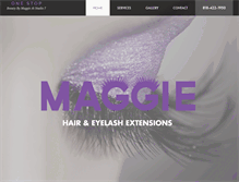 Tablet Screenshot of maggiehaireyelashextension.com